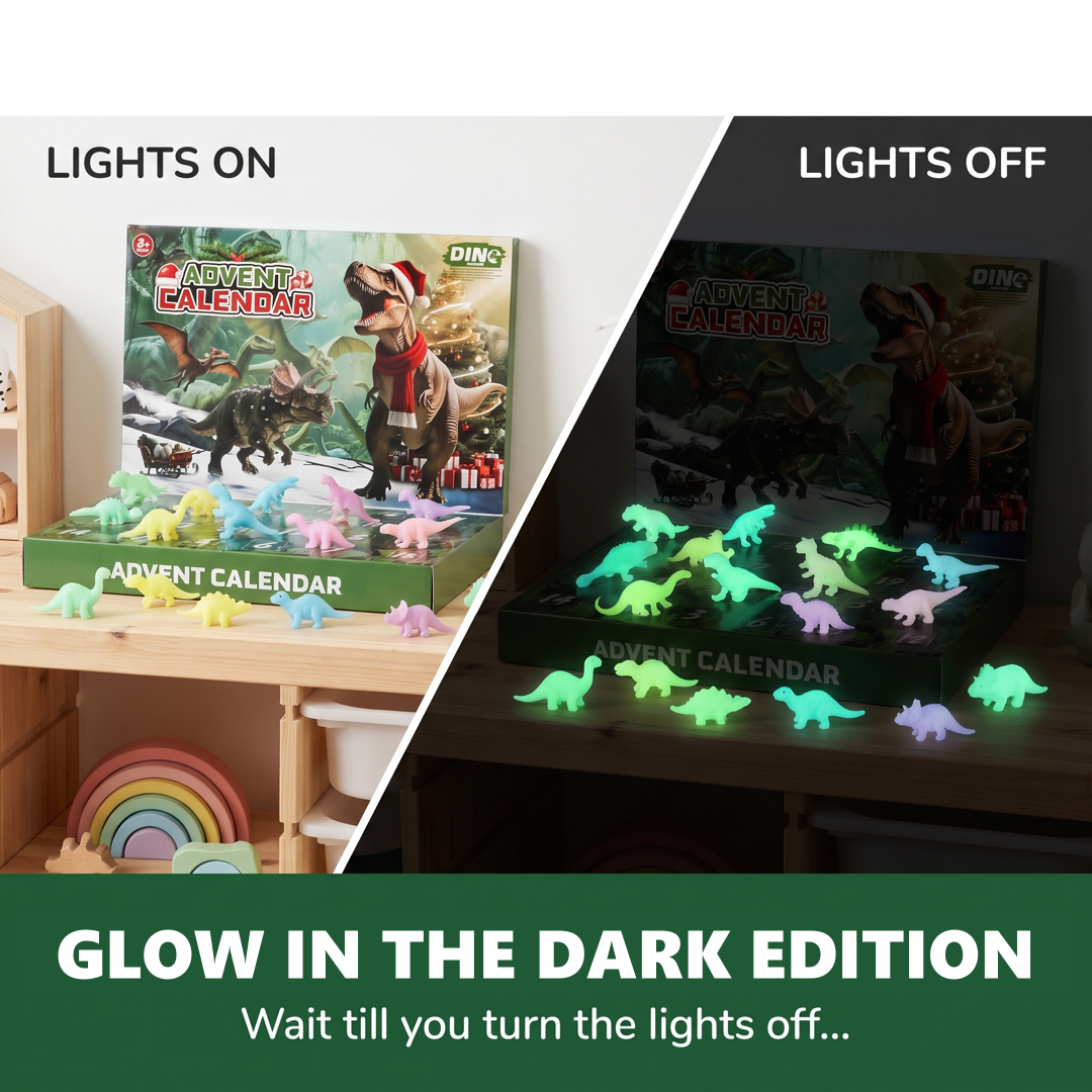 Glow in the Dark edition, lights on vs lights off